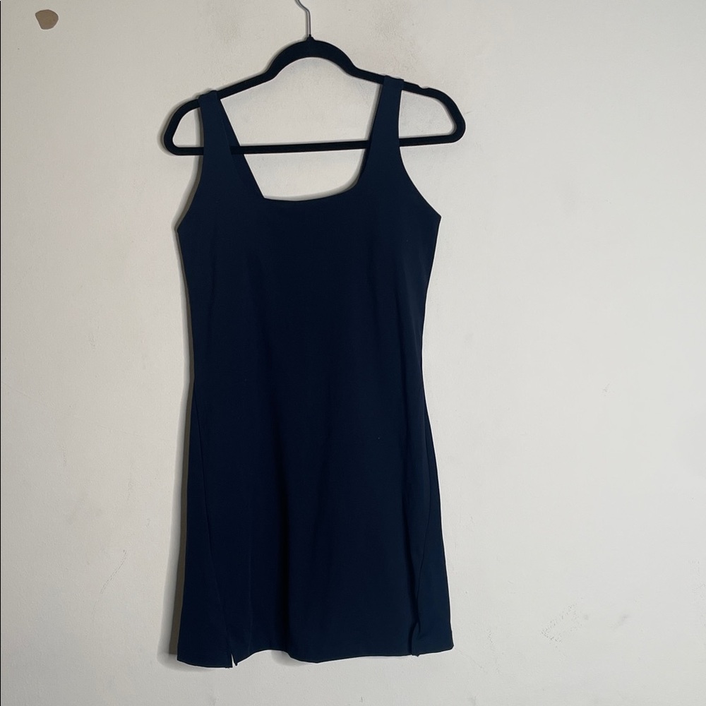Old Navy Dark Blue Square-Neck Mini Dress